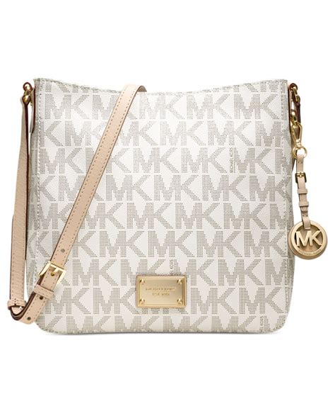 white and tan michael kors purse|Michael Kors see through purse.